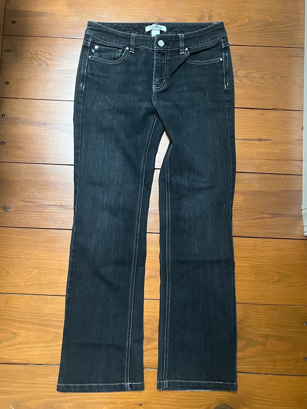 White House Black Market Black Flared Jeans